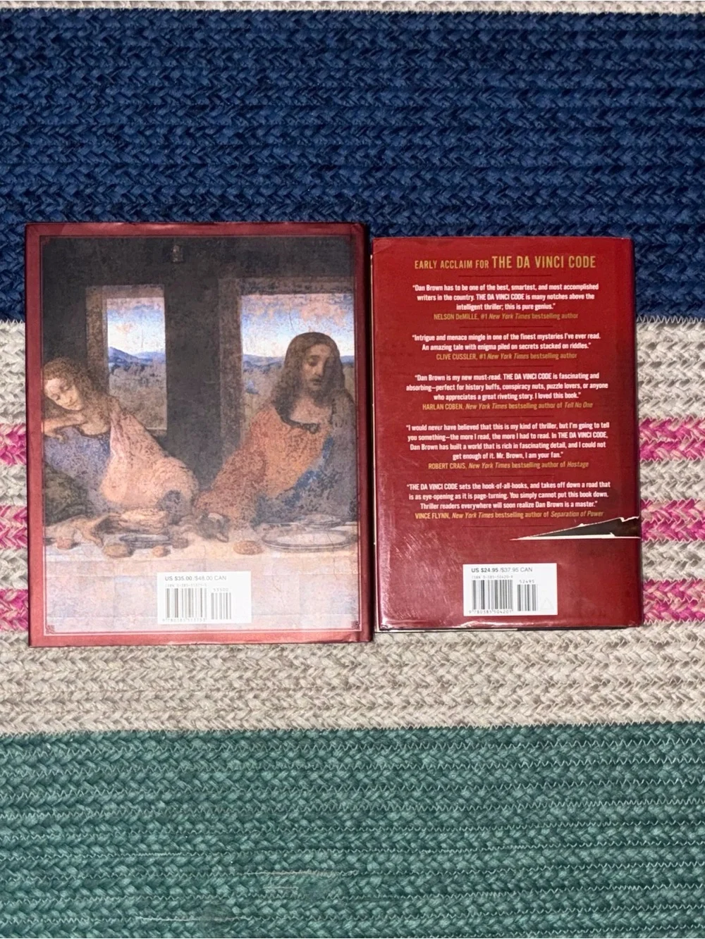 The Da Vinci Code Hardcover Book Bundle Dan Brown Standard & Illustrated Edition